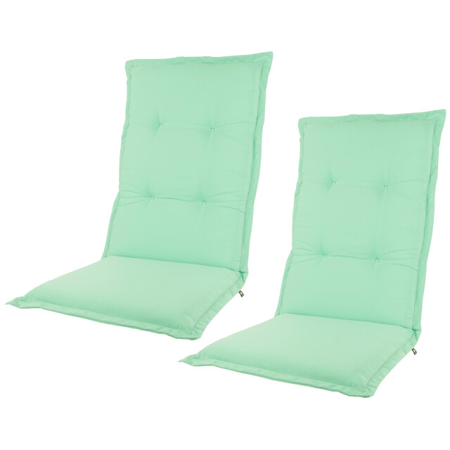 Kopu ® 2 stuks prisma aquamarine hoogwaardige tuinkussen hoge rug 2394207 large