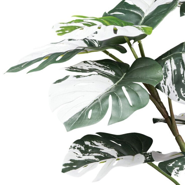 Kopu ® kunstplant monstera variegata 100 cm 9 bladeren gatenplant 2758709 large