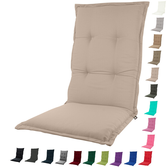 Kopu ® prisma tan comfortabel tuinkussen met hoge rug bruin 1329708 large