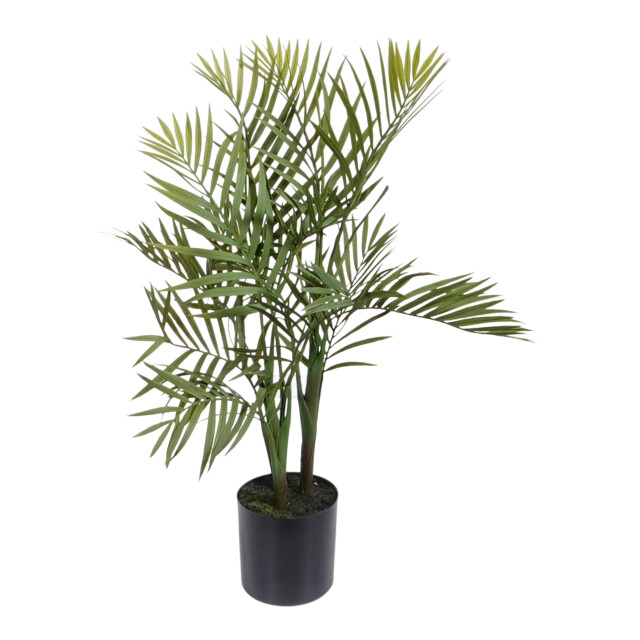 Kopu ® kunstplant bergpalm 65 cm 3 stammen in zwarte pot nepplant 2612749 large
