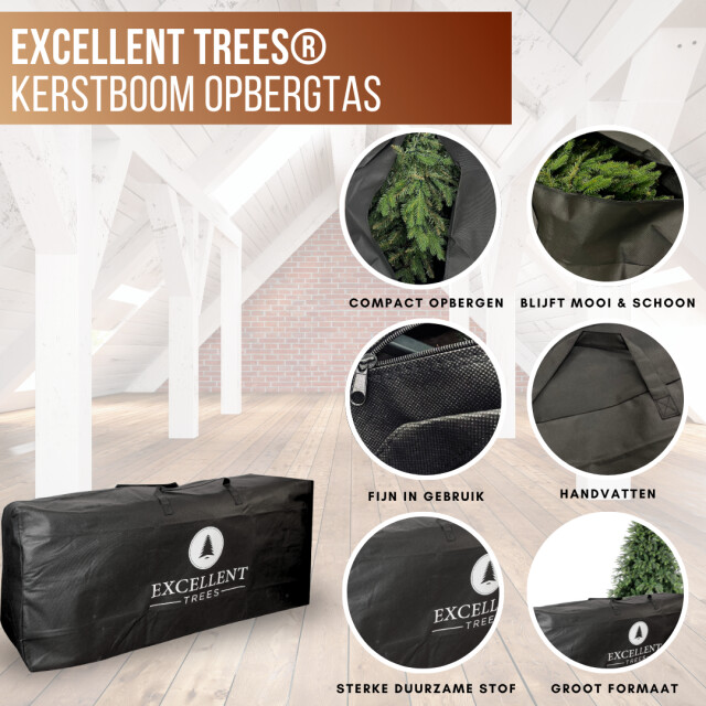 Excellent Trees ® opbergtas voor kerstboom extra sterk en groot kerstboomtas 2958187 large