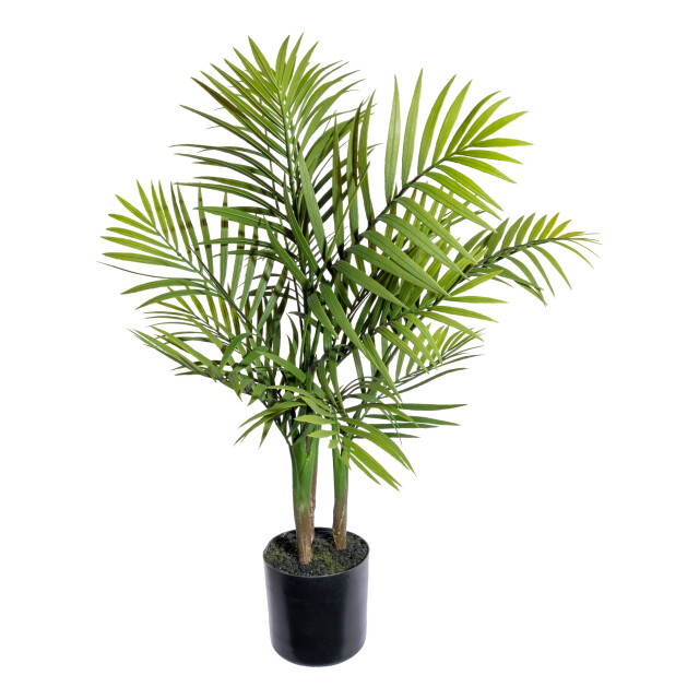 Kopu ® kunstplant bergpalm 65 cm 3 stammen in zwarte pot nepplant 2612749 large
