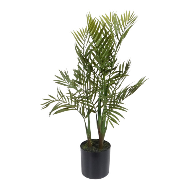 Kopu ® kunstplant bergpalm 65 cm 3 stammen in zwarte pot nepplant 2612749 large