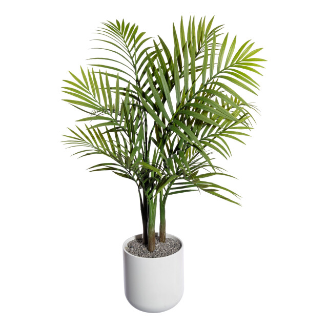 Kopu ® kunstplant bergpalm 65 cm 3 stammen in zwarte pot nepplant 2612749 large