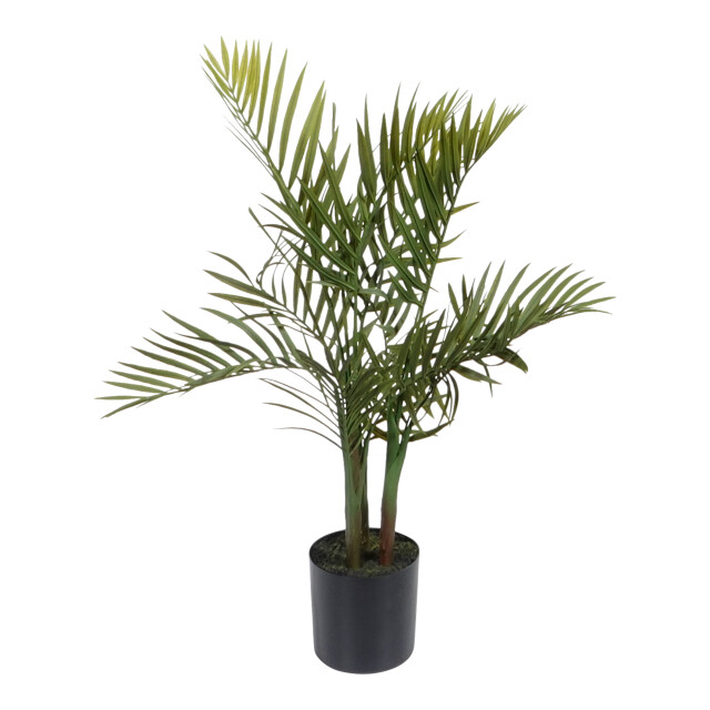 Kopu ® kunstplant bergpalm 65 cm 3 stammen in zwarte pot nepplant 2612749 large