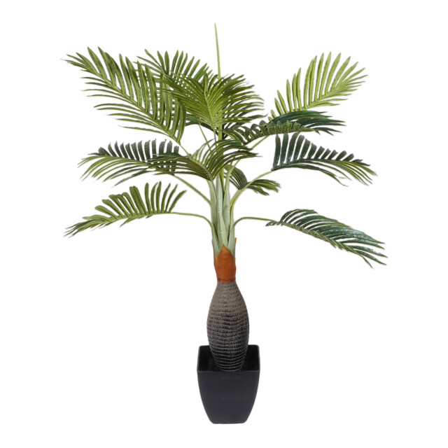 Kopu ® kunstplant kentiapalm 100 cm 12 varens zwarte pot nepplant 2612751 large