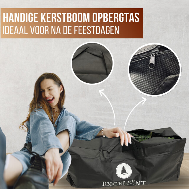 Excellent Trees ® opbergtas voor kerstboom extra sterk en groot kerstboomtas 2958187 large