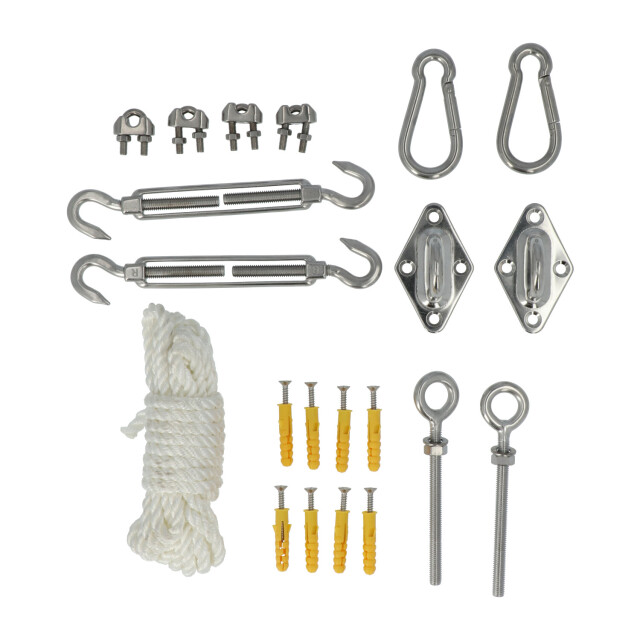 Kopu ® schaduwdoek montageset nylon koord rvs 2612851 large