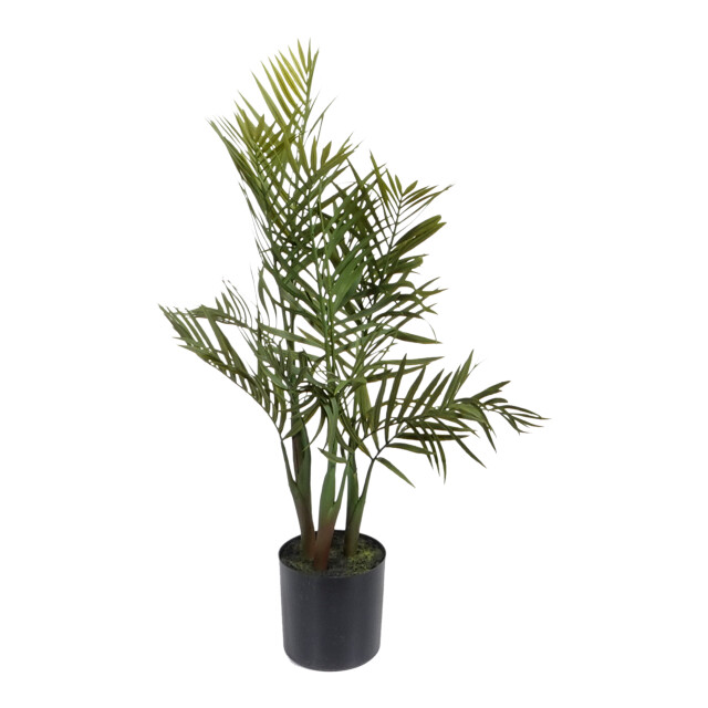 Kopu ® kunstplant bergpalm 65 cm 3 stammen in zwarte pot nepplant 2612749 large