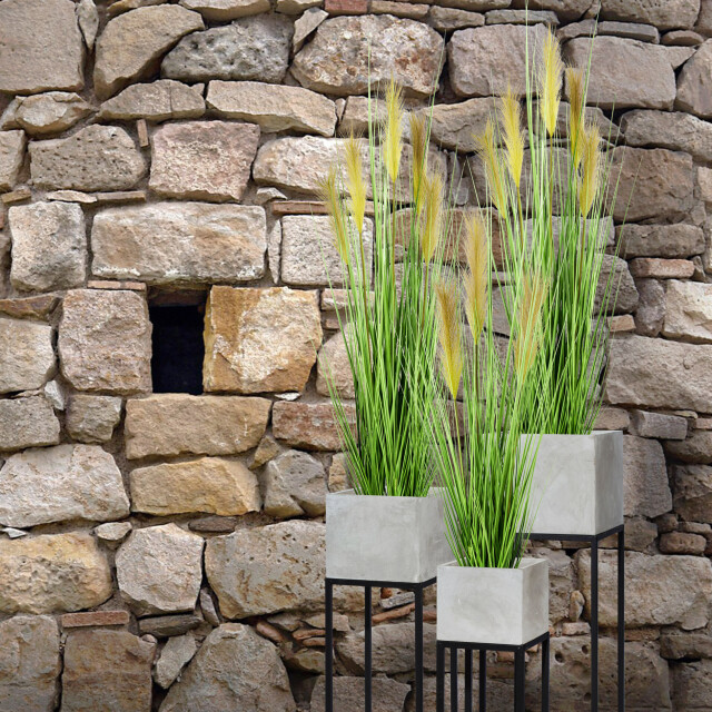 Kopu ® kunstplant pampusgras 110 cm 5 pluimen in witte pot 2612730 large
