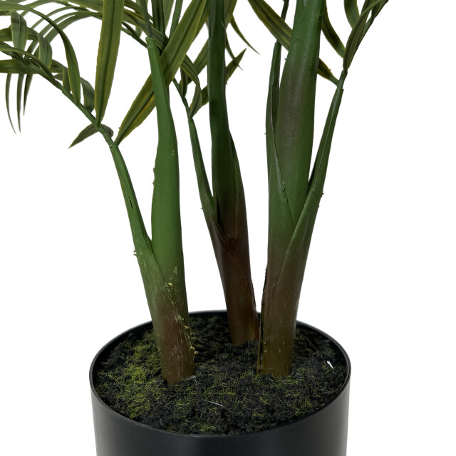 Kopu ® kunstplant bergpalm 65 cm 3 stammen in zwarte pot nepplant 2612749 large