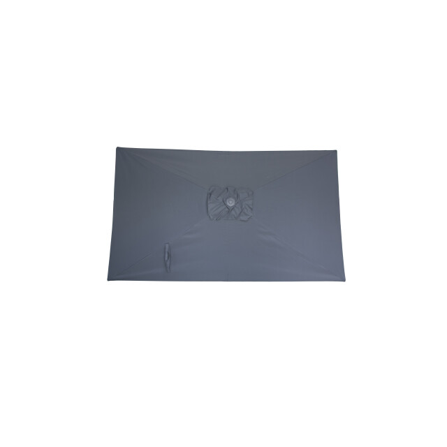 Kopu ® leon parasol rechthoek 150x250 cm balkonparasol met hoes grijs 2933917 large