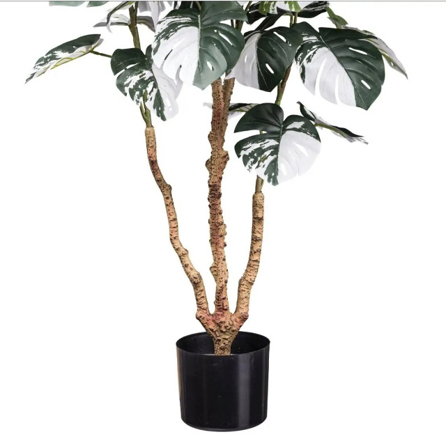 Kopu ® kunstplant monstera variegata 110 cm 38 bladeren gatenplant 2758704 large