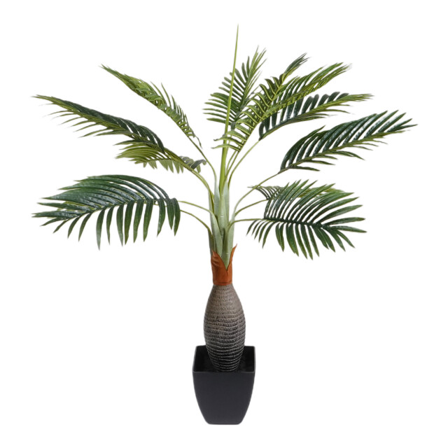 Kopu ® kunstplant kentiapalm 100 cm 12 varens zwarte pot nepplant 2612751 large