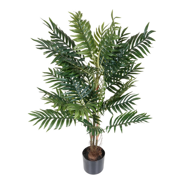 Kopu ® kunstplant arecapalm 110 cm 6 stammen zwarte pot nepplant 2612752 large