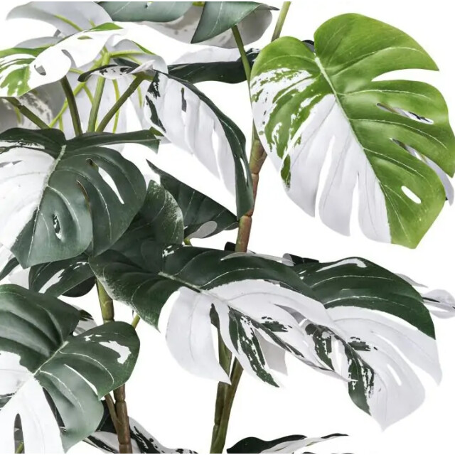 Kopu ® kunstplant monstera variegata 110 cm 38 bladeren gatenplant 2758704 large