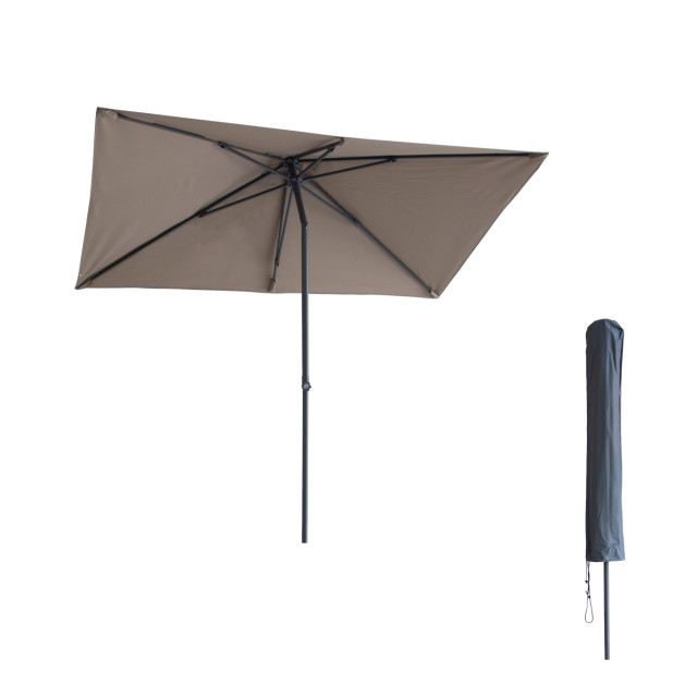 Kopu ® leon parasol rechthoek 150x250cm met hoes balkonparasol 2933918 large