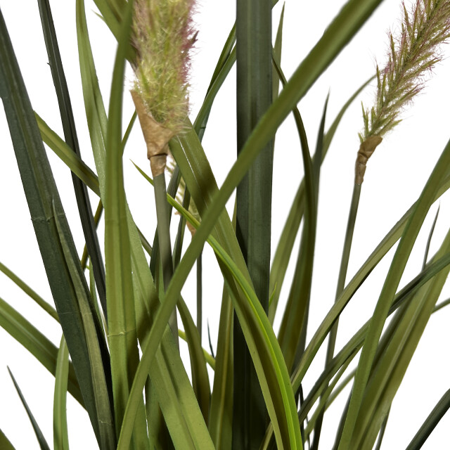 Kopu ® kunstplant miscanthus 90 cm 3 pluimen in zwarte pot 2612732 large