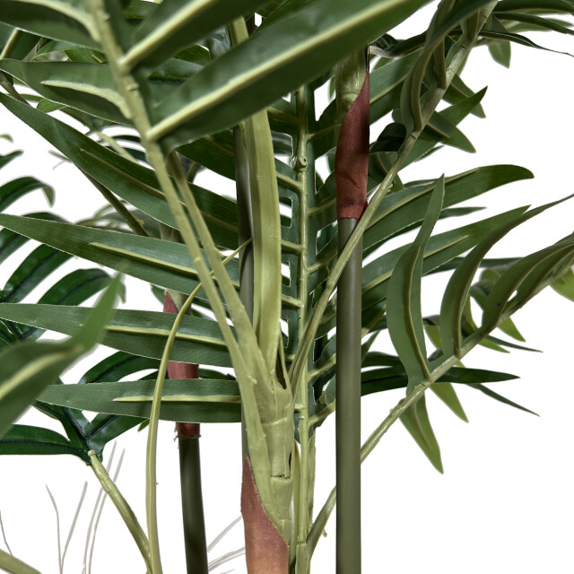 Kopu ® kunstplant arecapalm 110 cm 6 stammen zwarte pot nepplant 2612752 large