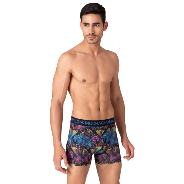 Muchachomalo Heren 12-pack boxershorts print/effen U-GOLDEN1010-12 large