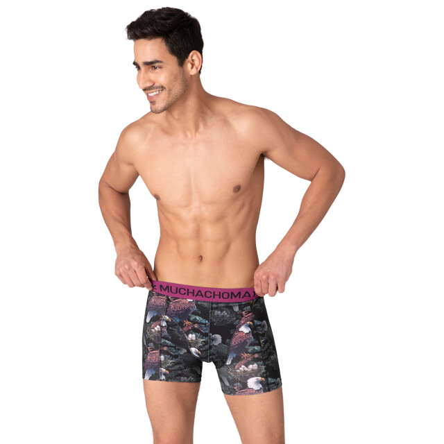 Muchachomalo Heren 12-pack boxershorts print/effen U-GOLDEN1010-12 large