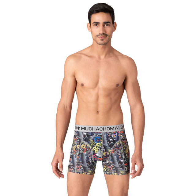 Muchachomalo Heren 12-pack boxershorts print/effen U-GOLDEN1010-12 large