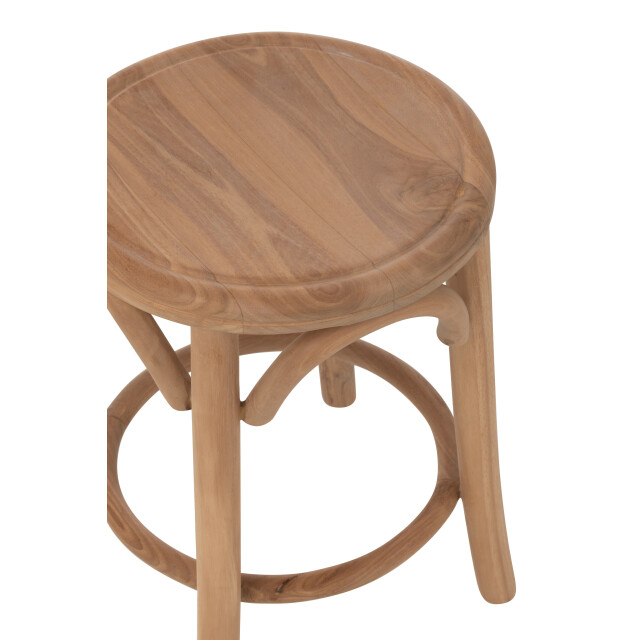 J-Line kruk ali teak hout 34x34x50cm 3002553 large