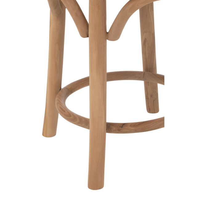 J-Line kruk ali teak hout 34x34x50cm 3002553 large