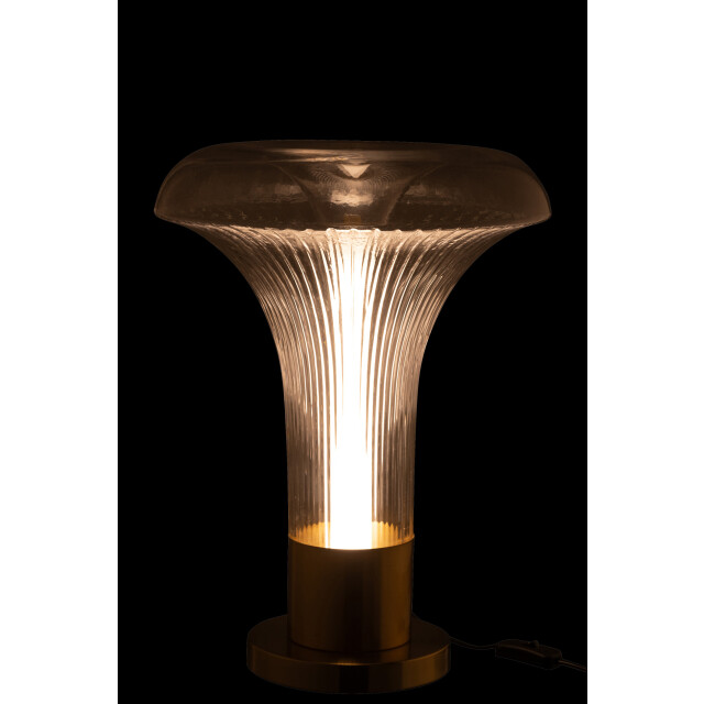 J-Line lamp led goud metaal/glas 41x41x55cm 3002684 large