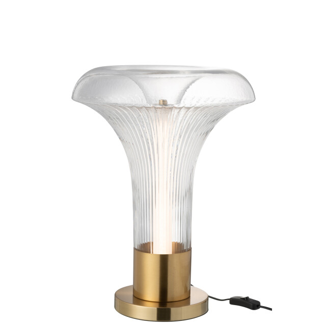 J-Line lamp led goud metaal/glas 41x41x55cm 3002684 large