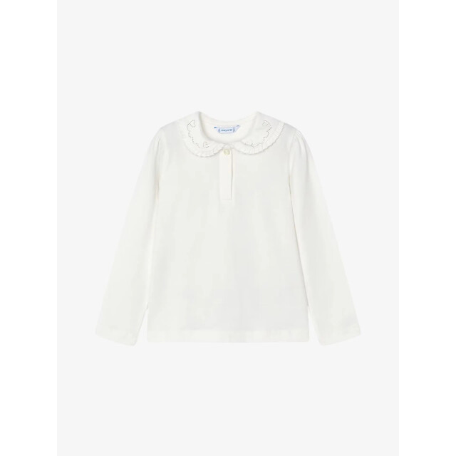 Mayoral Meisjes shirt longsleeve natural 131-33-NATURAL large