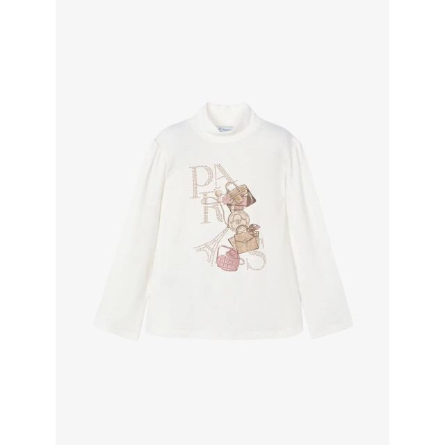 Mayoral Meisjes shirt longsleeve natural pink 4061-21-NATUR-PINK large