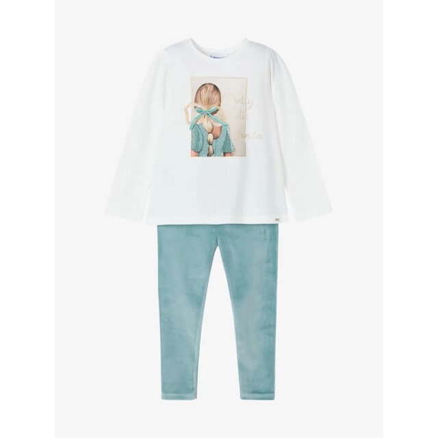 Mayoral Meisjes set legging velvet jade 4705-46-JADE large
