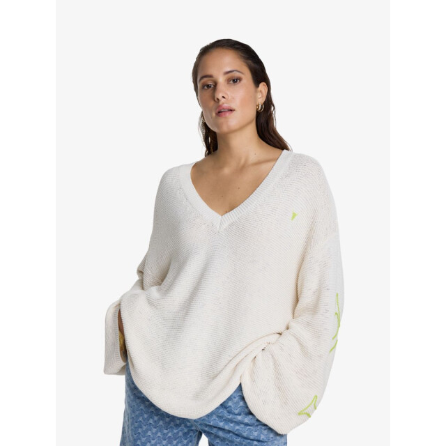 Alix The Label Dames trui knitted ajour soft white 2406891676-012 large