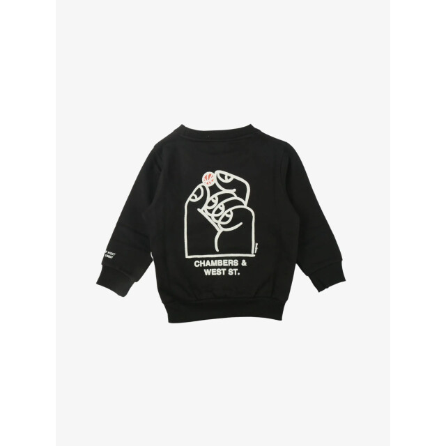 Les Deux Jongens sweater washington kids black light ivory LDK200011-100218-BLACK-LIGHT-IVORY large