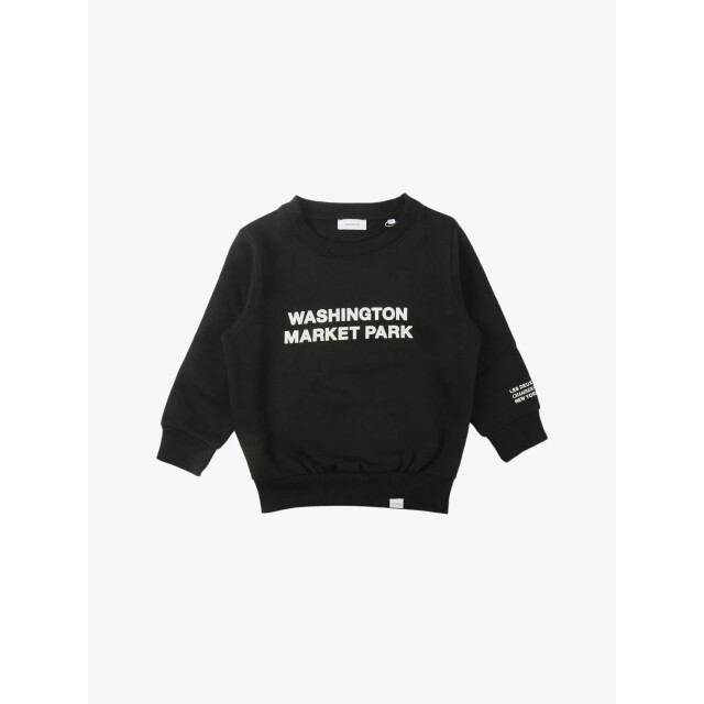 Les Deux Jongens sweater washington kids black light ivory LDK200011-100218-BLACK-LIGHT-IVORY large