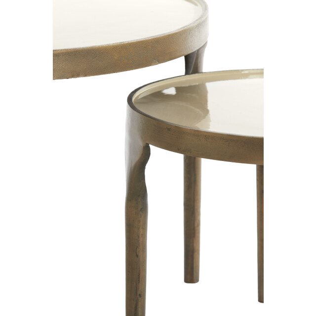 Light & Living bijzettafel lapaz Ø85x45cm - set van 2 3032495 large