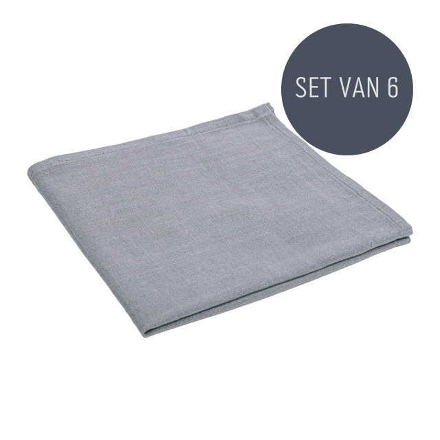 QUVIO Servet – katoen – 40x40cm – set van 6 3032604 large