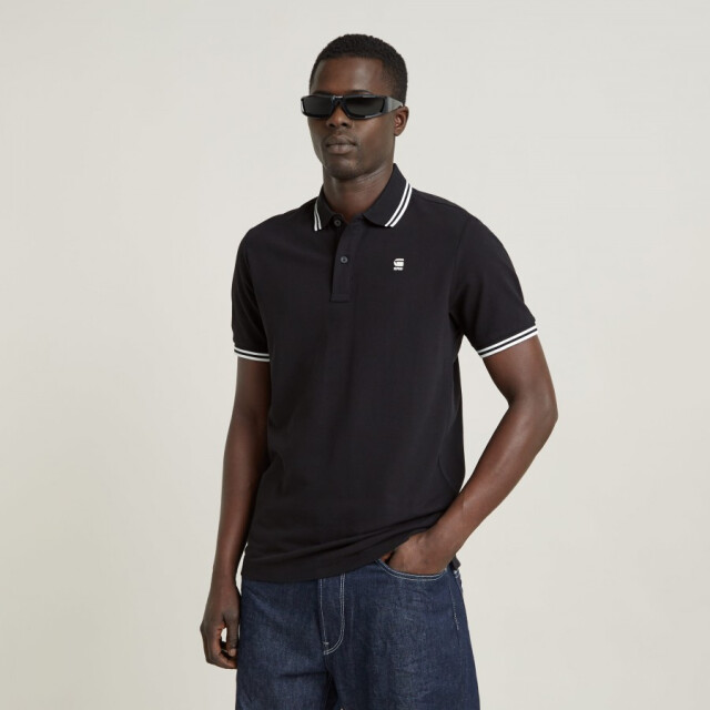 G-Star D17127 5864 6484 dunda stripe heren polo - 6484/D17127 5864 Dunda Stripe large