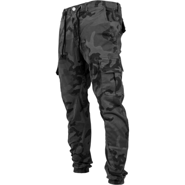 Urban Classics Heren camo cargo joggingbroek UTTN431_greycamo large