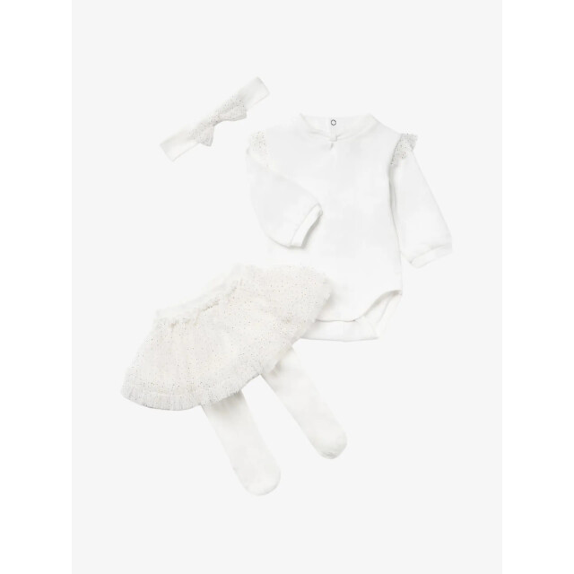 Mayoral Meisjes set tulle natural 2814-29-NATURAL large