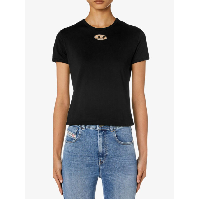 Diesel Dames shirt t-uncutie-long-od zwart A15402-0HERS-9XX large