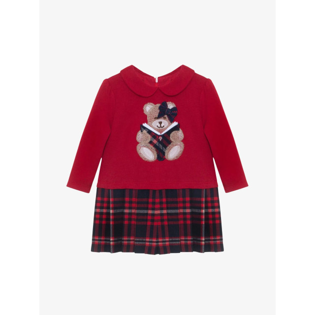 Patachou Meisjes jurk tartan rood PAP-VET3933263-960 large