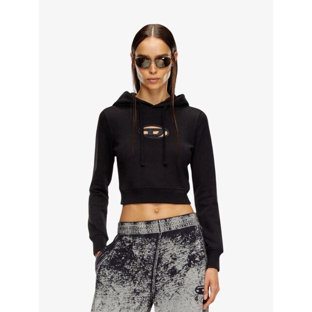 Diesel Dames hoodie f-slimmy-hood-od zwart A15714-0GRAC-9XX large