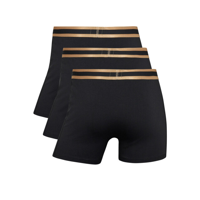 CR7 Heren boxershorts effen zwart/goud 3-pack CR7-300-8100-49-274 large