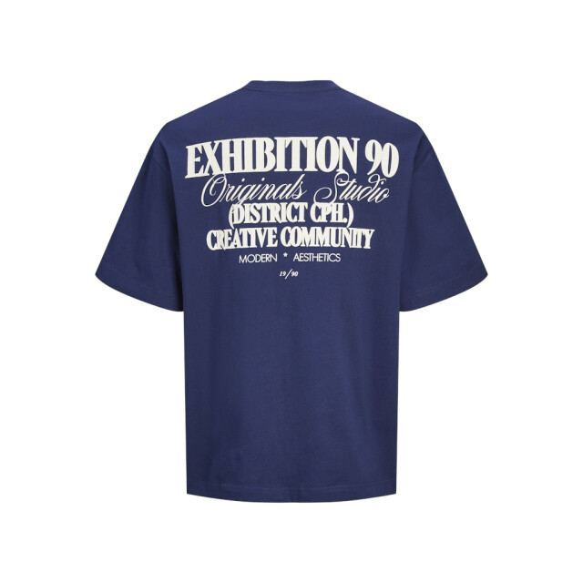 Jack & Jones jorroxbury type tee ss crew neck 12265826 ocean cavern 05011.240.0124 large