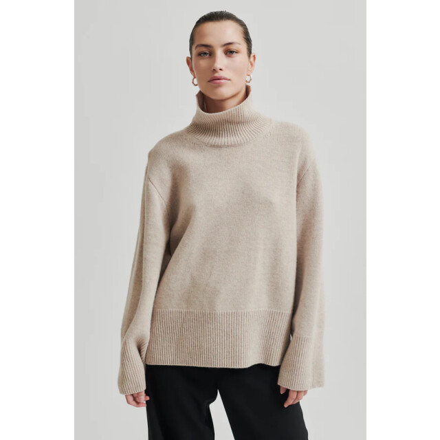 Second Female pullover alpha knit t-neck pumice 06712.938.0021 large