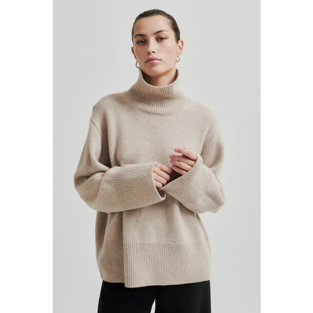 Second Female pullover alpha knit t-neck pumice 06712.938.0021 large