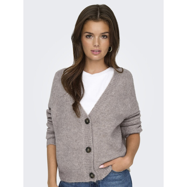 Only onlzoey l/s regular cardigan knt no 15332549 woodsmoke 06741.940.0013 large