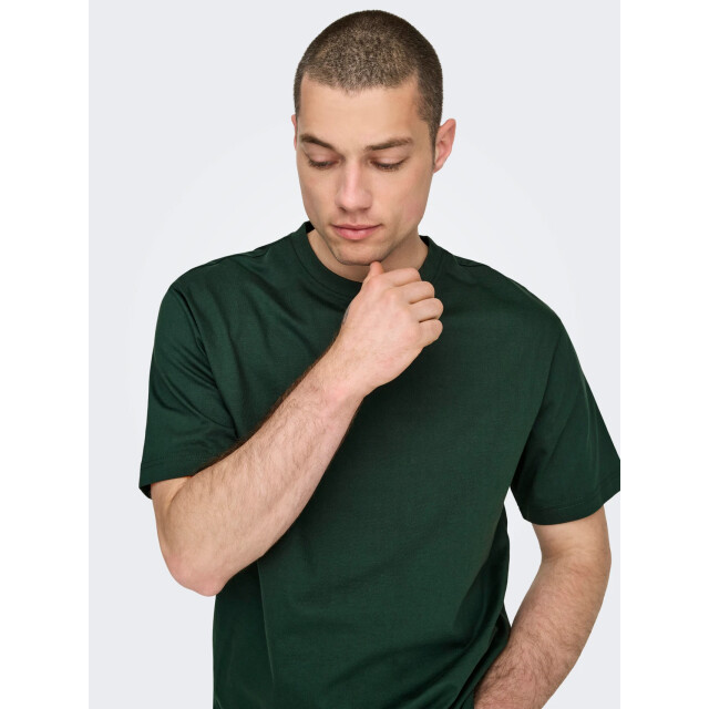 Only & Sons onsfred life rlx ss tee noos 22022532 darkest spruce 05011.369.0182 large
